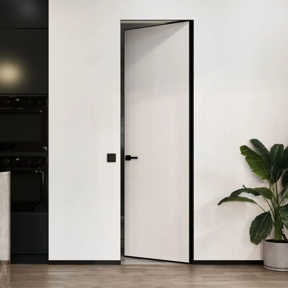 Paslėptos dažomos vidaus durys su nematomu rėmu