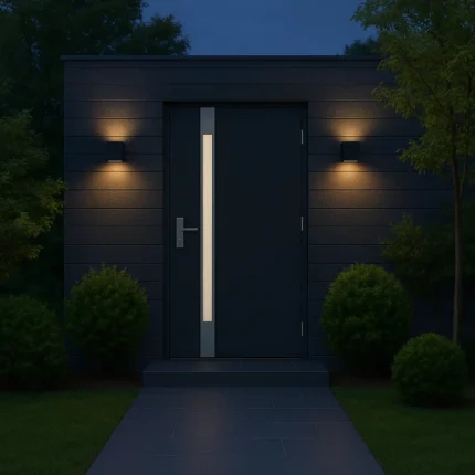 Patikimos durys su stiklu, stakta, spynomis ir rankena. Tinka tiek namui, tiek butui. Pristatome visoje Lietuvoje,