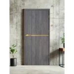 Uno Premium vidaus durys su intarsija LUX – modernus dizainas su šlifuoto aukso intarpais. Elegantiškas ir prabangus sprendimas, suteikiantis interjerui išskirtinumo ir rafinuotumo