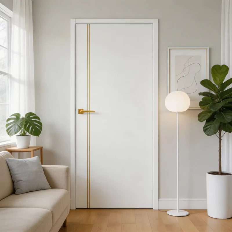 Voster lygios durys reversinės – lygios, minimalistinio dizaino