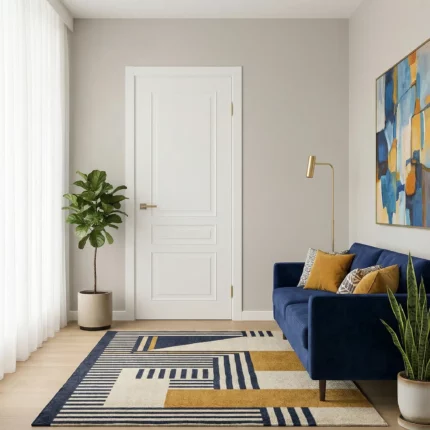 Leticija vidaus durų varčia balta, dengta CPL ekodanga su korio užpildu – moderni ir tvirta durų varčia, puikiai tinkanti įvairiems interjero stiliams.